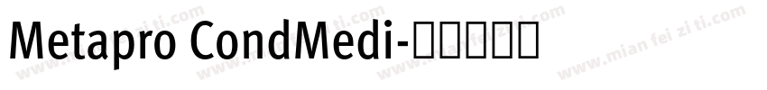Metapro CondMedi字体转换